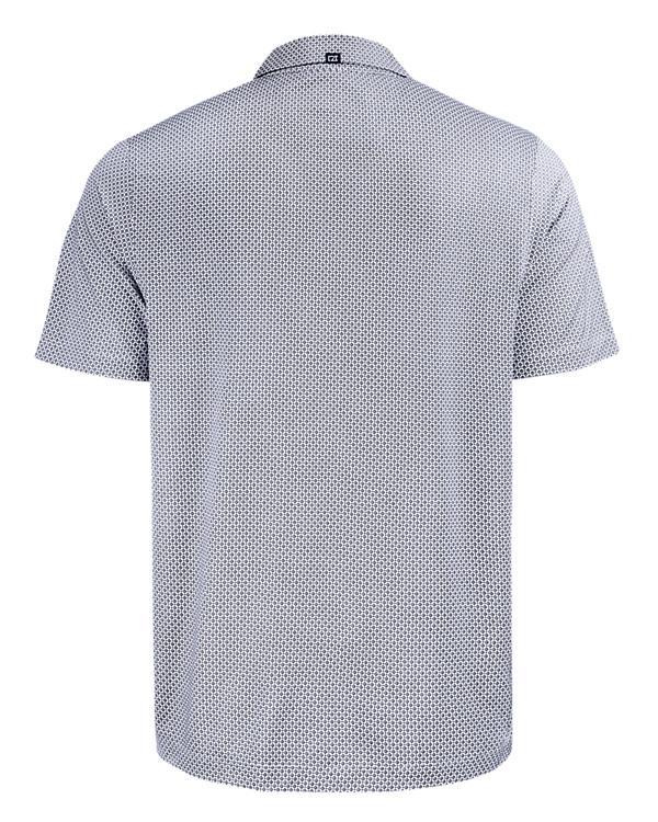 Hall of Fame Cutter & Buck Men's Black Pike Eco Diamond Dot Print Recycled Polo