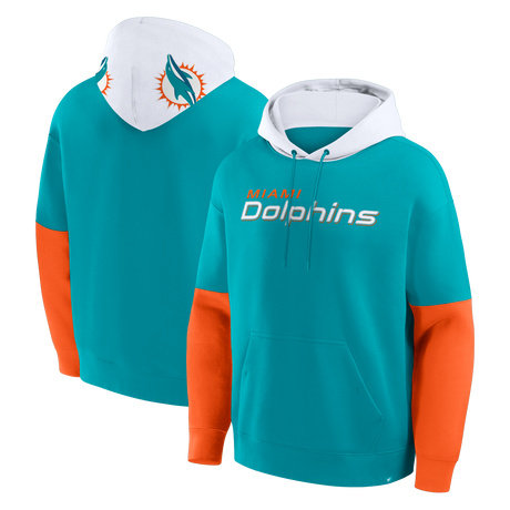 Dolphins 2025 Men's Fanatics Helmet Fleece Sweatshirt
