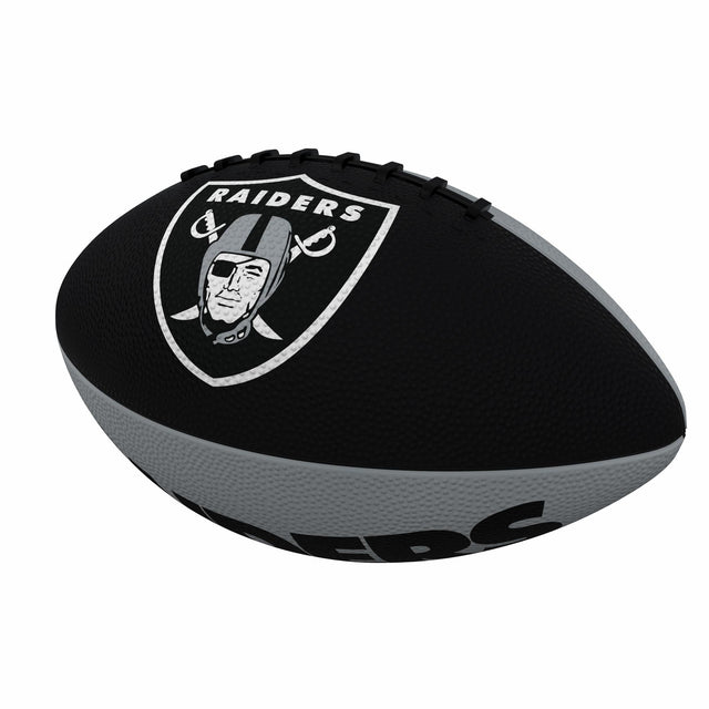 Raiders Pinwheel Logo Junior Size Rubber Football