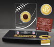 Cincinnati Bengals Game Used Football Bronze Plated Coin Commemorative Display