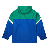 Seahawks 2025 Mitchell & Ness Men's NFL Tie Breaker Anorak Vintage Logo Lightweight Windbreaker