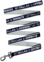 Cowboys Pets First Satin Dog Leash Pro Football Hall of Fame
