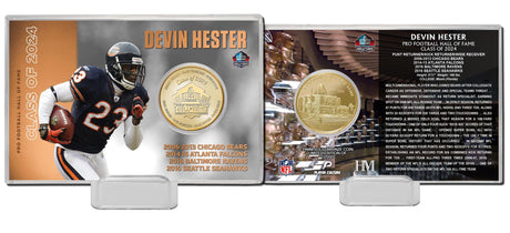 Devin Hester Class of 2024 Bronze Coin Card- DS