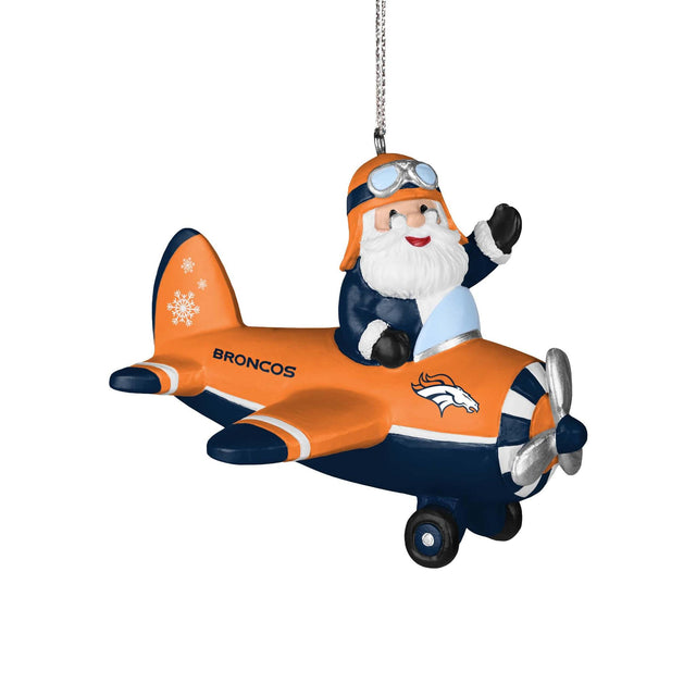 Broncos Santa Airplane Ornament Pro Football Hall of Fame