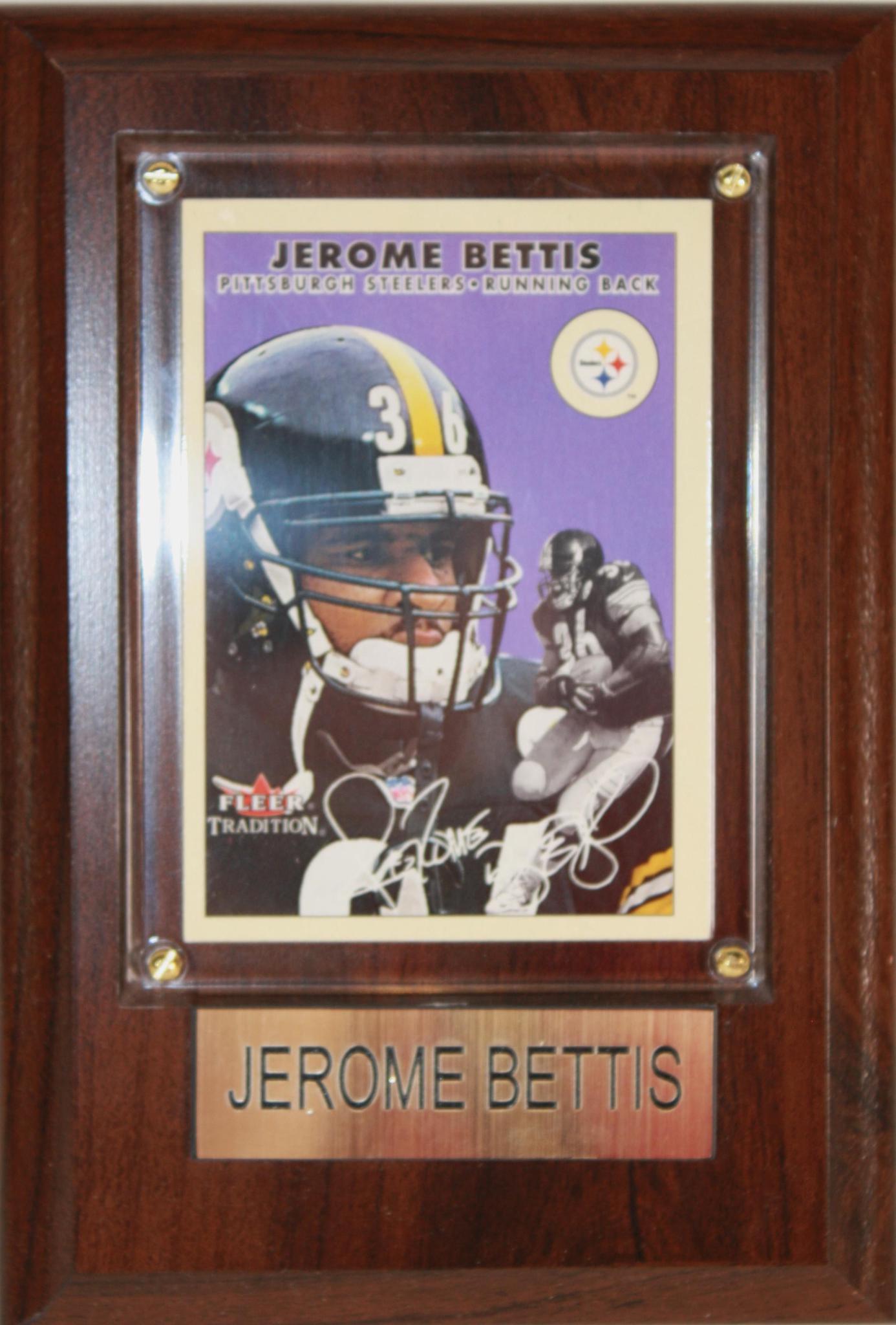 Jerome Bettis 4x6 Plaque