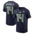 Seahawks Sam Darnold 2026 Men's Super Bowl LX (60) Name and Number T-Shirt
