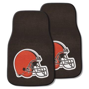 Browns 2-Piece Carpet Car Mat Set