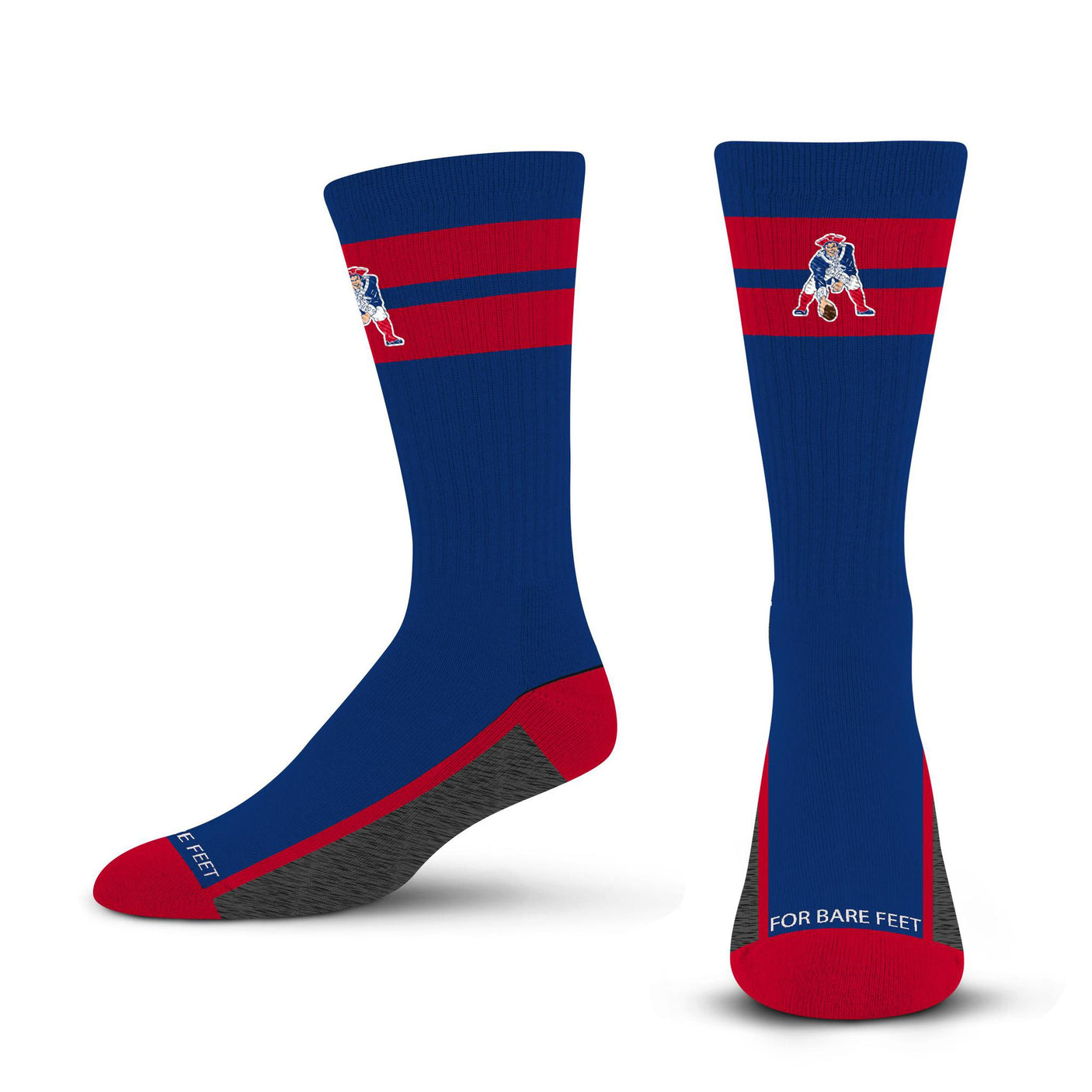 Patriots Men's Double Tube Stripe Socks