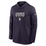 Vikings 2026 Nike Men's Rivalries Collection Sideline Dri-FIT Long-Sleeve Hooded Top
