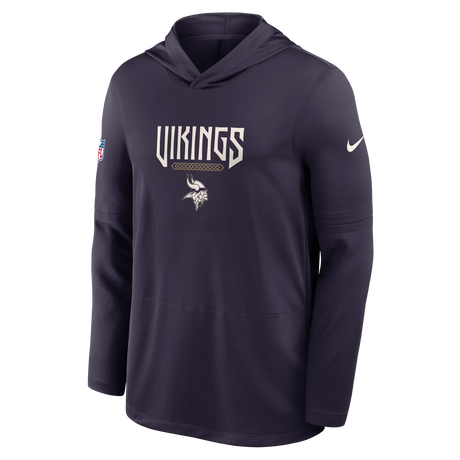 Vikings 2026 Nike Men's Rivalries Collection Sideline Dri-FIT Long-Sleeve Hooded Top