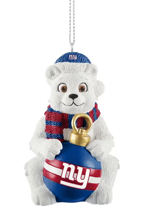 Giants Sitting Polar Bear Ornament