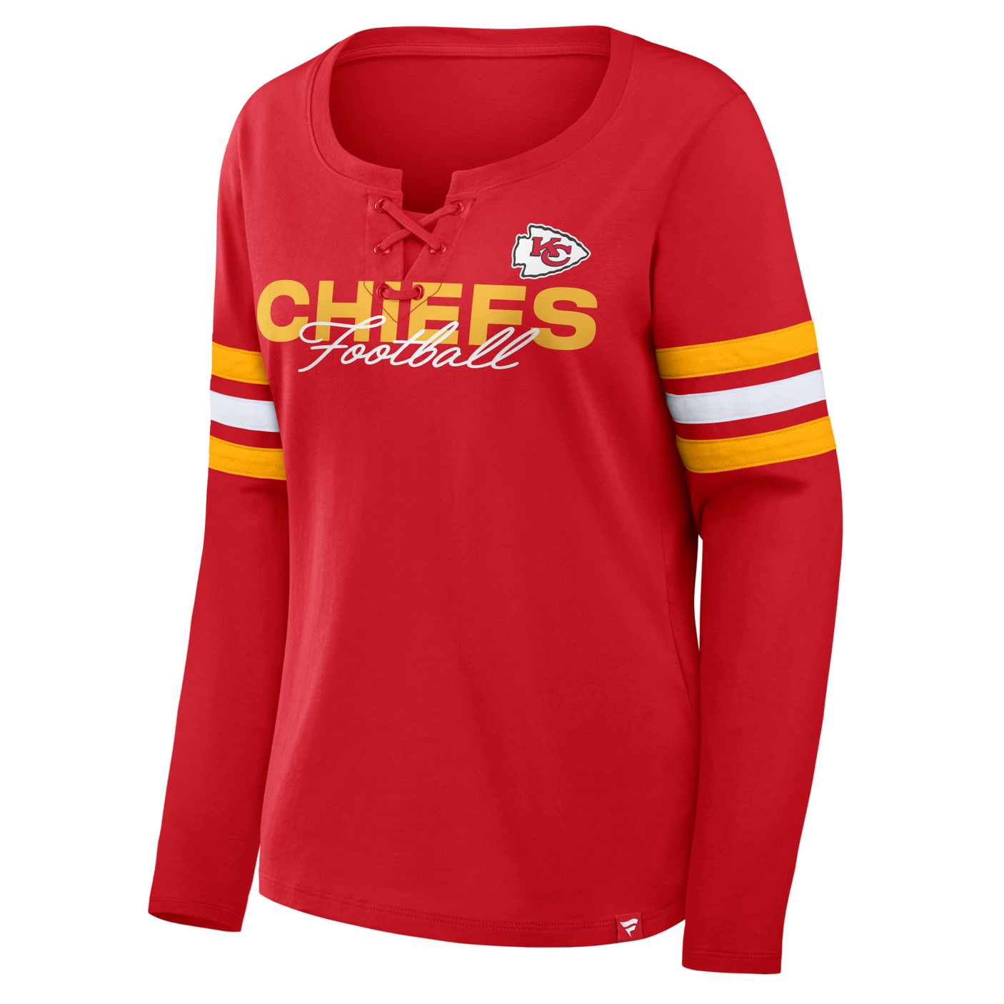 Chiefs 2026 Fanatics Women's Lace Up Long Sleeve Top
