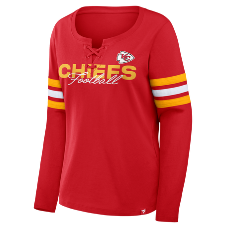 Chiefs 2026 Fanatics Women's Lace Up Long Sleeve Top Pro Football Hall of Fame
