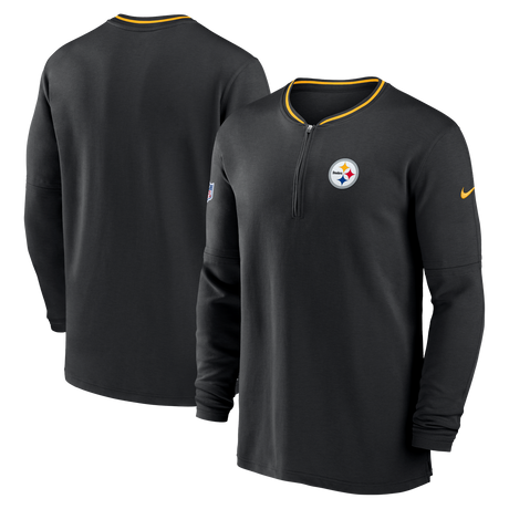 Steelers Men's Nike Half Zip Coach's Long Sleeve T-Shirt