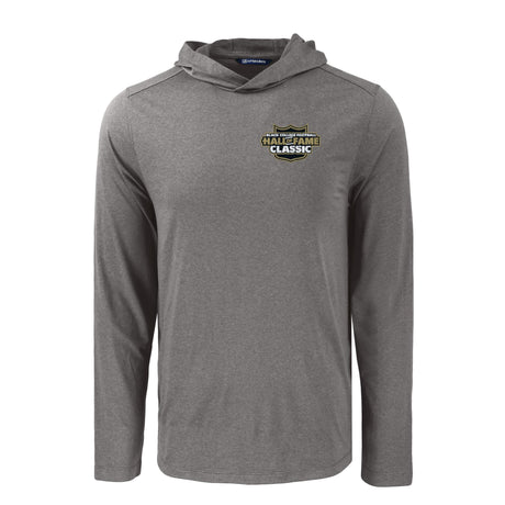 Black College Football Hall of Fame Cutter & Buck Men's Coastline Recycled Double Peached Hooded Pullover