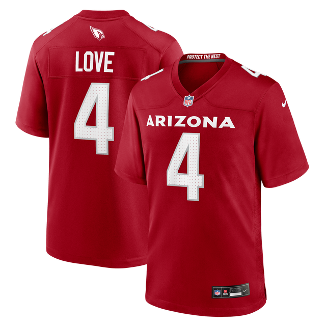 Cardinals Jeremiyah Love Nike Men's Game Jersey