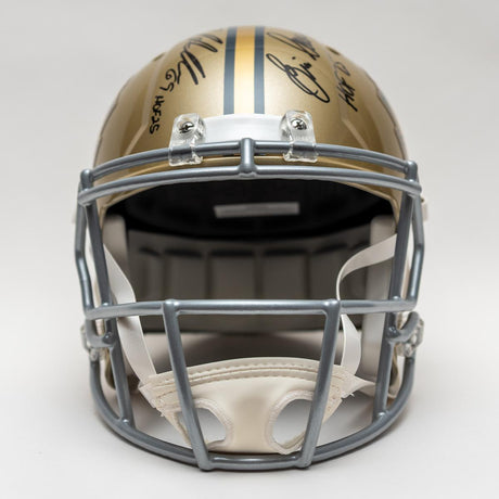 Class of 2025 Autographed Hall of Fame Gold Speed Replica Helmet