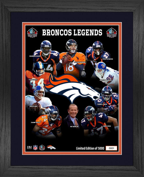 Broncos Hall of Fame Inductees Legacy Frame