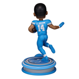 Lions Amon-Ra St. Brown 8 Inch Neon Bobblehead Pro Football Hall of Fame