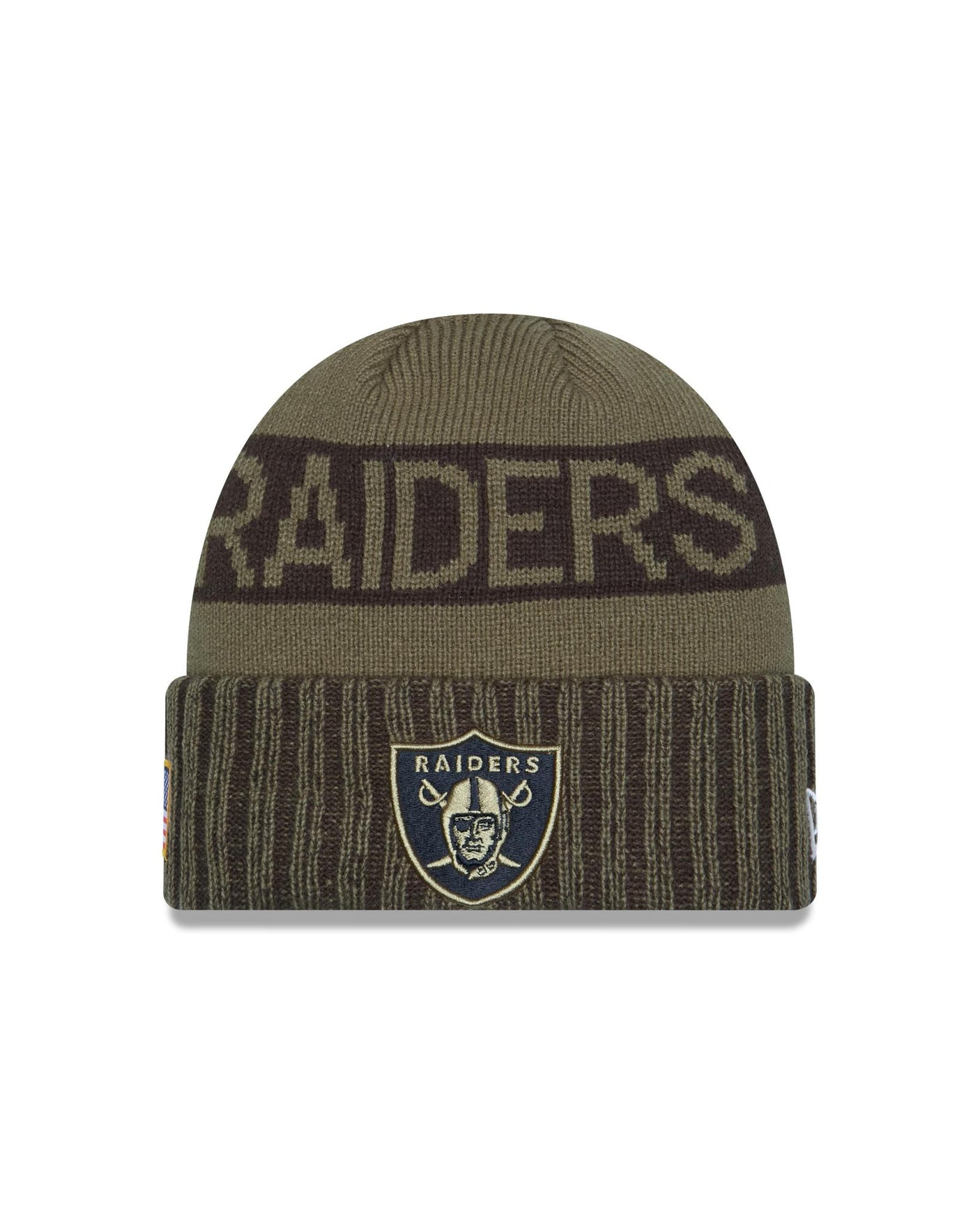 Raiders 2025 Men's New Era Salute to Service Knit