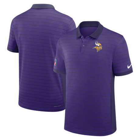 Vikings 2026 Nike Men's Dri-Fit Striped Polo