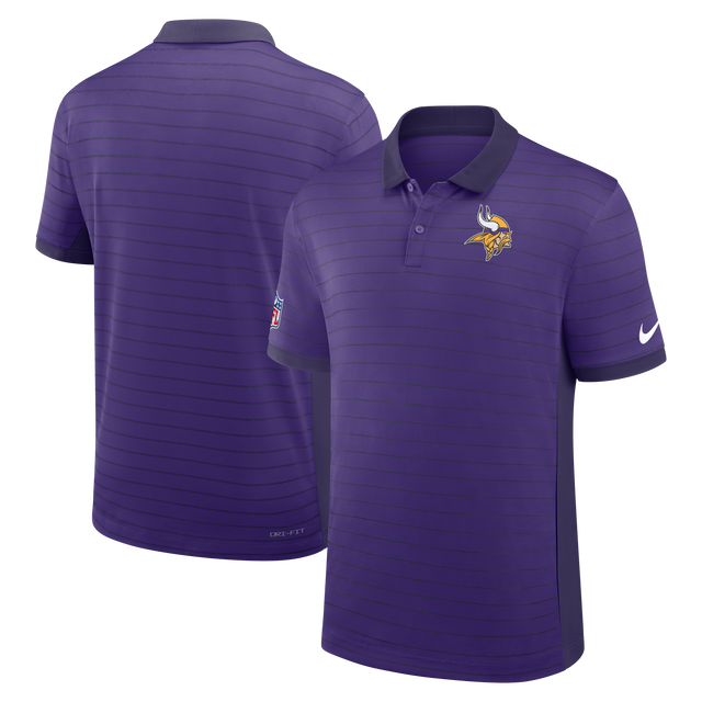 Vikings 2026 Nike Men's Dri-Fit Striped Polo