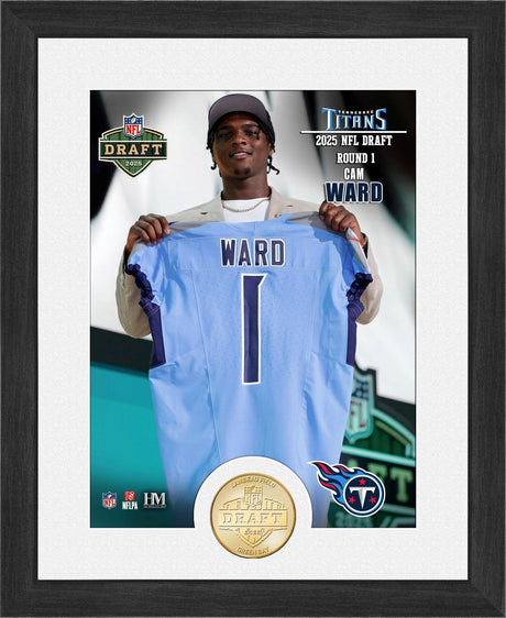 Titans Cam Ward 2025 NFL Draft Bronze Coin Photo Mint