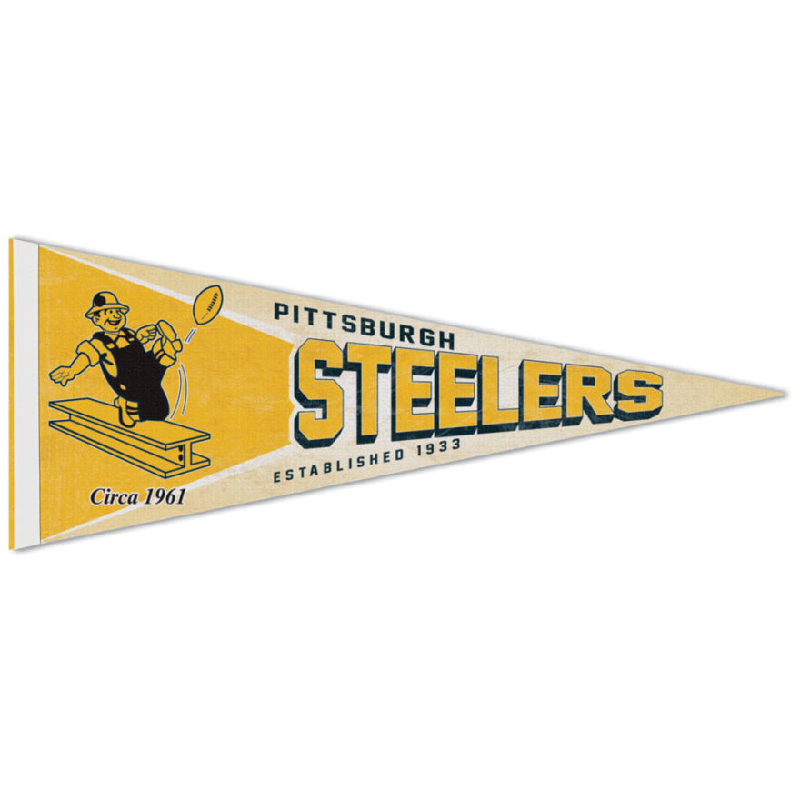 Steelers Classic Logo Pennant - Retro