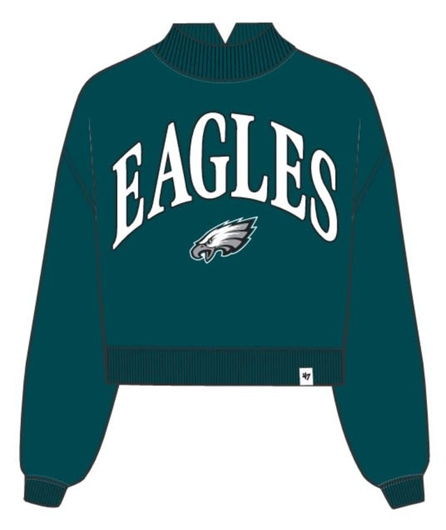 Eagles 2026 '47 Brand Women's Vantage Mock Neck Pullover (10356140409108)