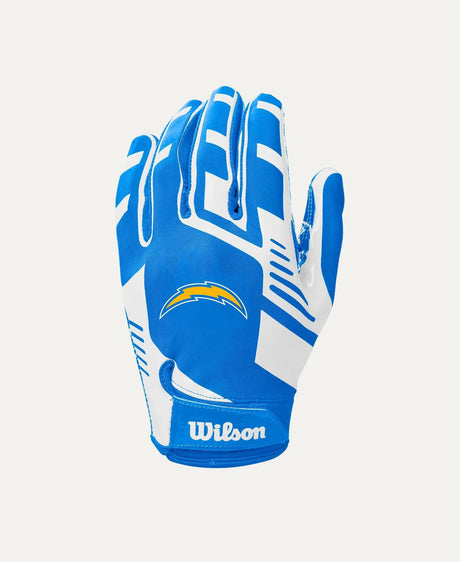 Chargers 2025 Wilson Youth NFL Stretch Fit Receivers Gloves