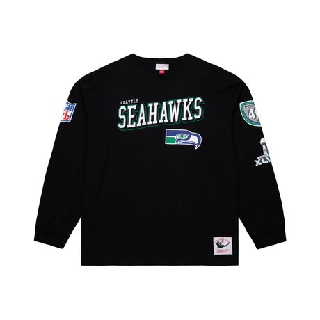 Seahawks 2026 Mitchell & Ness Vintage Logo Training Camp Long Sleeve T-Shirt