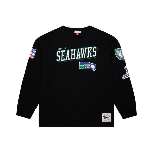 Seahawks 2026 Mitchell & Ness Vintage Logo Training Camp Long Sleeve T-Shirt