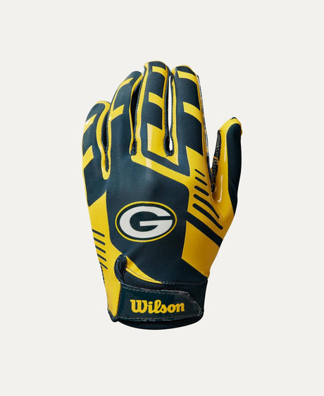 Packers 2025 Wilson Adult NFL Stretch Fit Receivers Gloves
