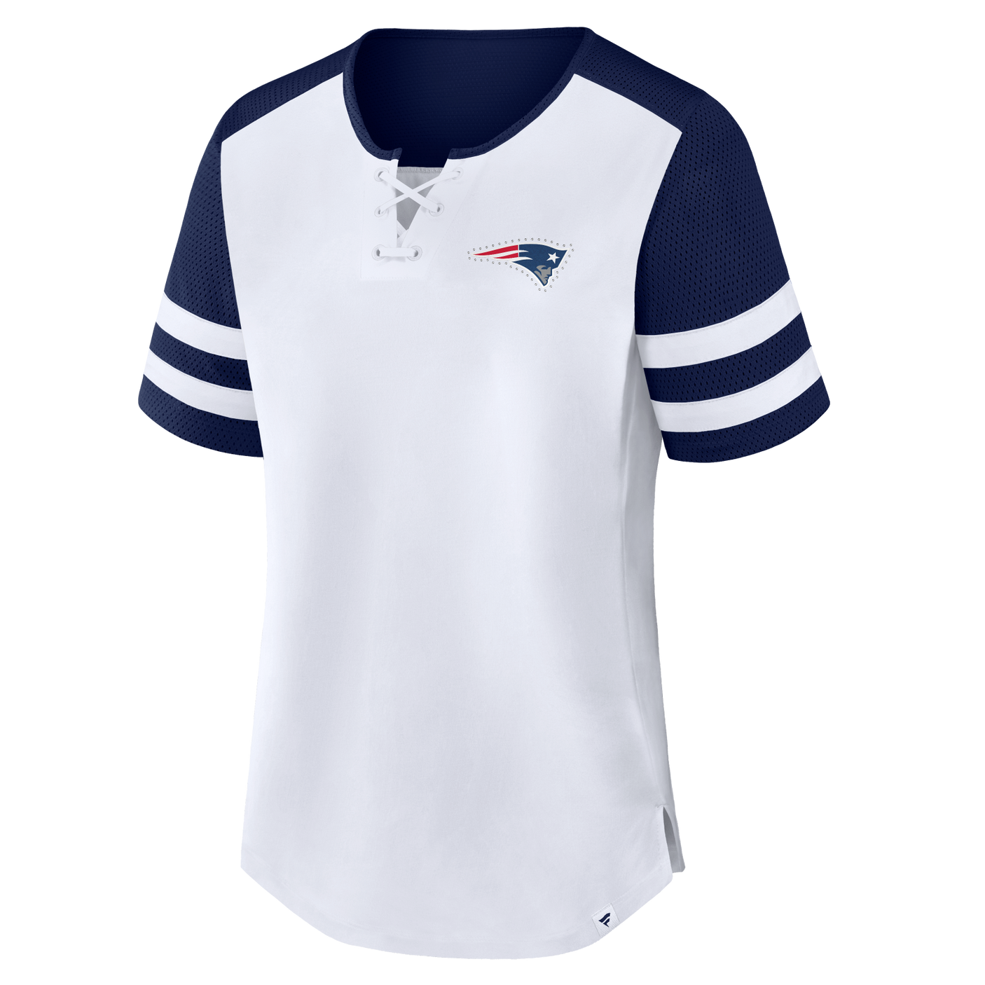 Patriots 2026 Fanatics Women's Low Hip Athena T-Shirt