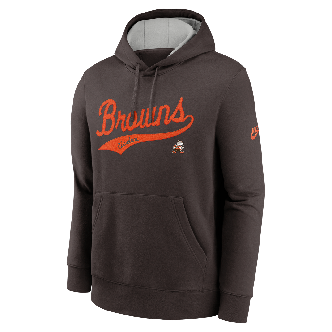 Browns 2024 Nike Men's Rewind Logo Sweatshirt