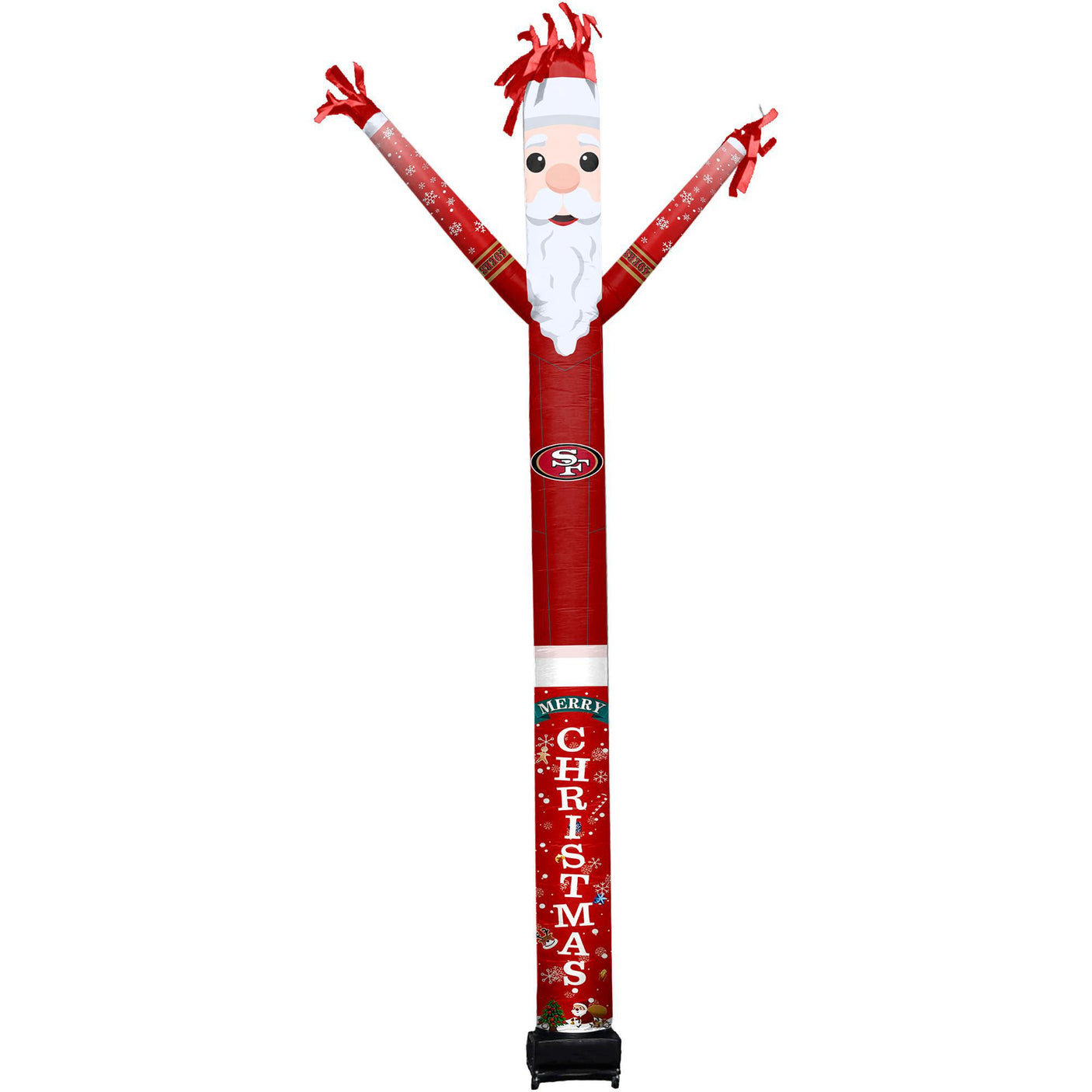 49ers Team Pride Inflatable Crazy Christmas Santa Sports Fan