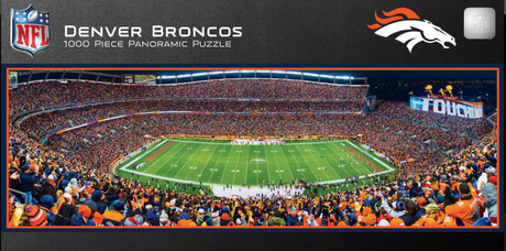 Broncos 1000pc Panoramic Puzzle Pro Football Hall of Fame