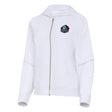 Hall of Fame 2025 Antigua Women's Drizzle Full Zip White Sweatshirt