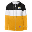 Steelers 2024 New Era Women's Throwback Zip Hood