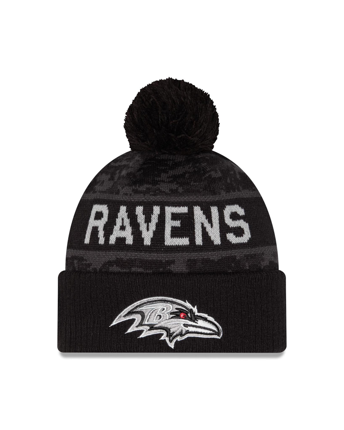 Ravens 2026 New Era Men's Salute to Service Knit Pro Football Hall of Fame
