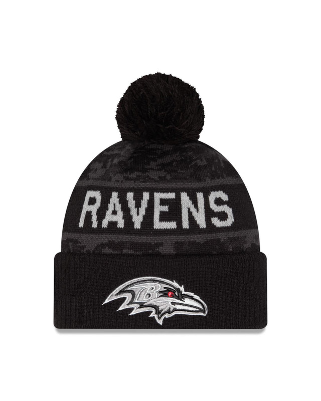 Ravens 2026 New Era Men's Salute to Service Knit Pro Football Hall of Fame