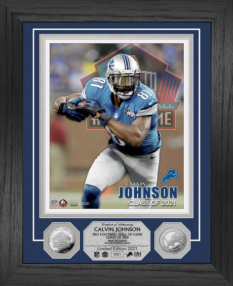 Calvin Johnson Class of 2021 Silver Coin Photo Mint