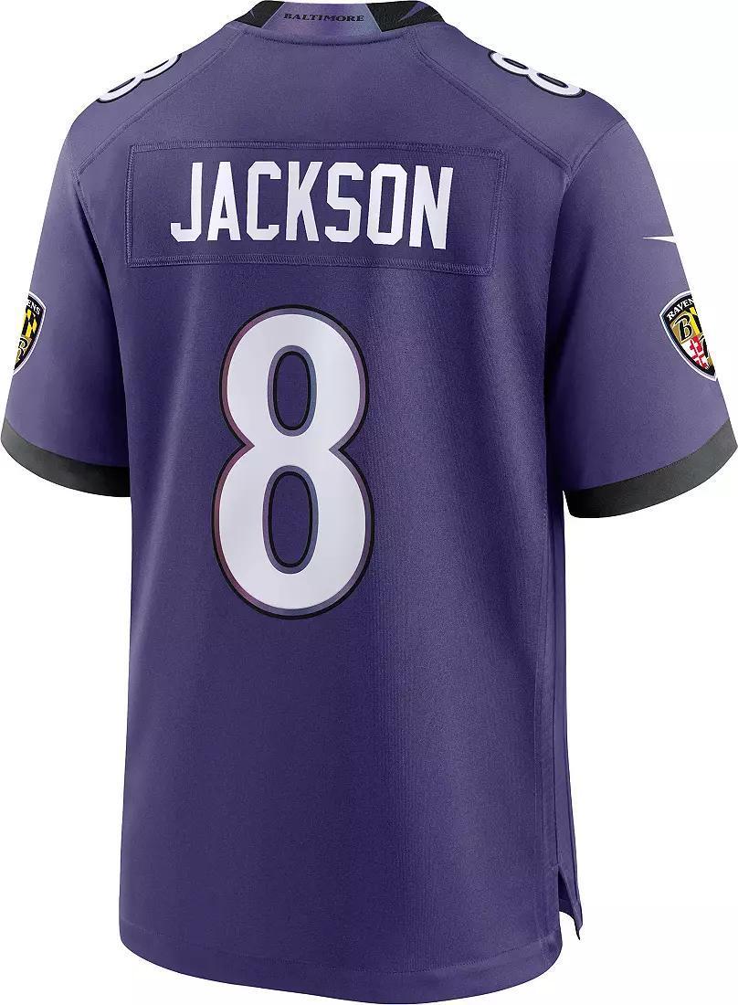 Ravens Lamar Jackson 2026 Nike Men's Purple Game Jersey