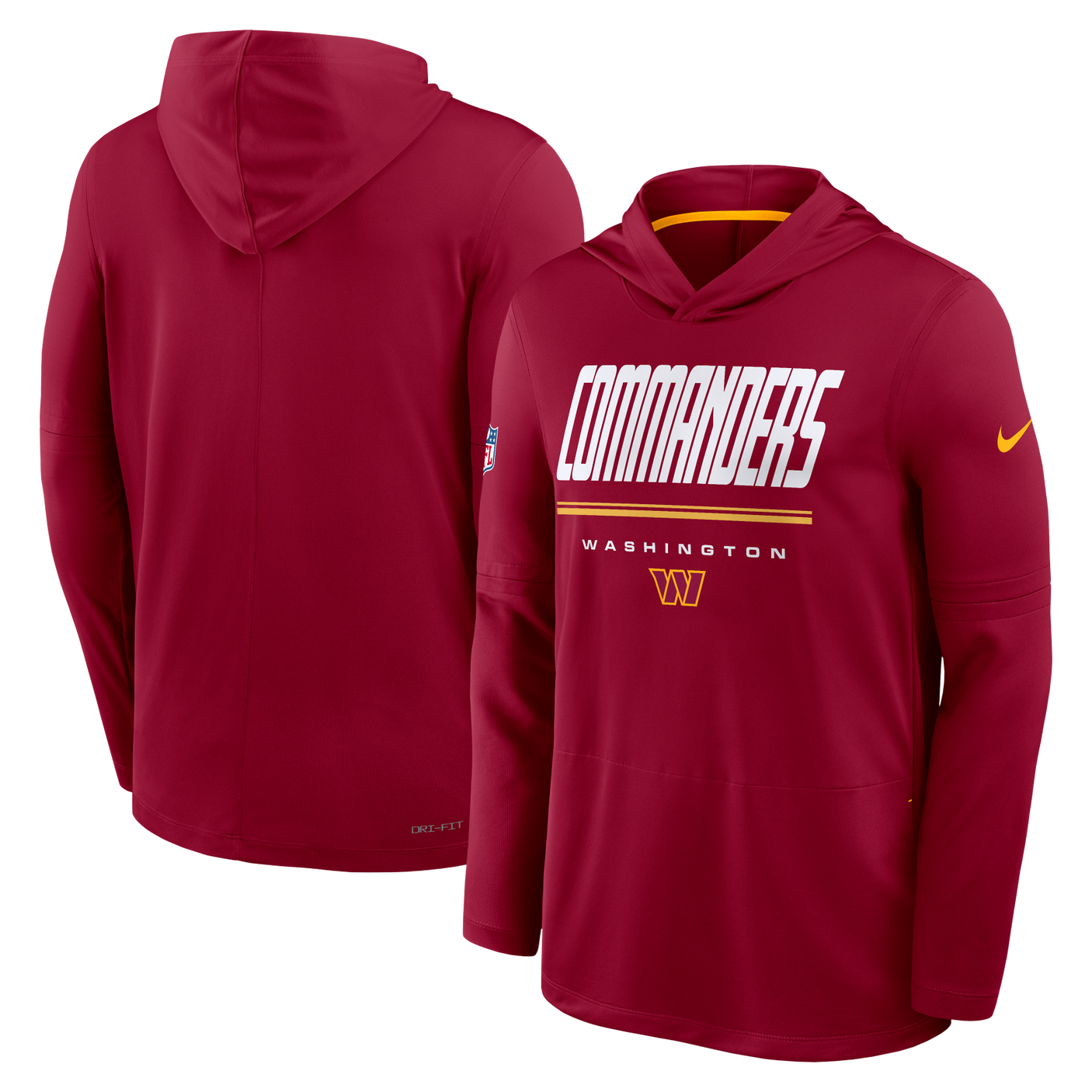 Commanders 2026 Nike Men's Dri-Fit Lightweight Long Sleeve Hoodie Top