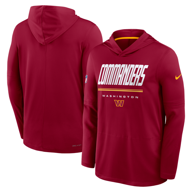 Commanders 2026 Nike Men's Dri-Fit Lightweight Long Sleeve Hoodie Top