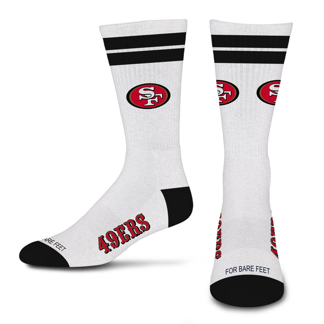 49ers 2026 White Stripe Sock