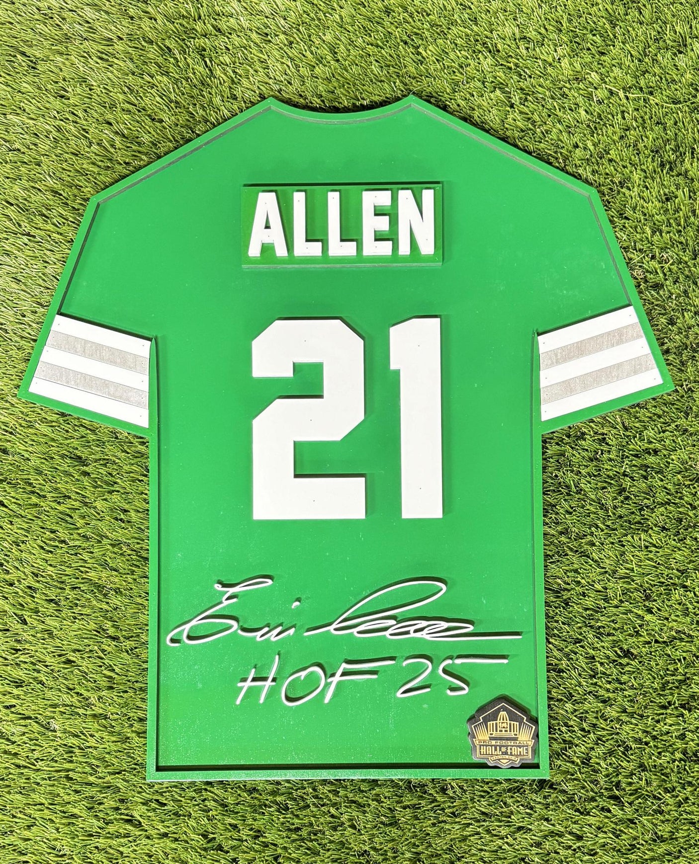 Eagles Eric Allen Class of 2025 Wood Jersey 3D Sign
