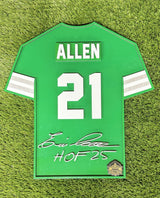 Eagles Eric Allen Class of 2025 Wood Jersey 3D Sign