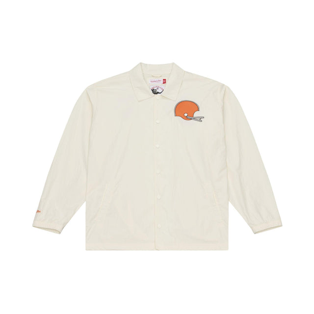 Browns 2026 Mitchell & Ness Men's NFL Retro Roots Coaches Jacket (10355343229204)