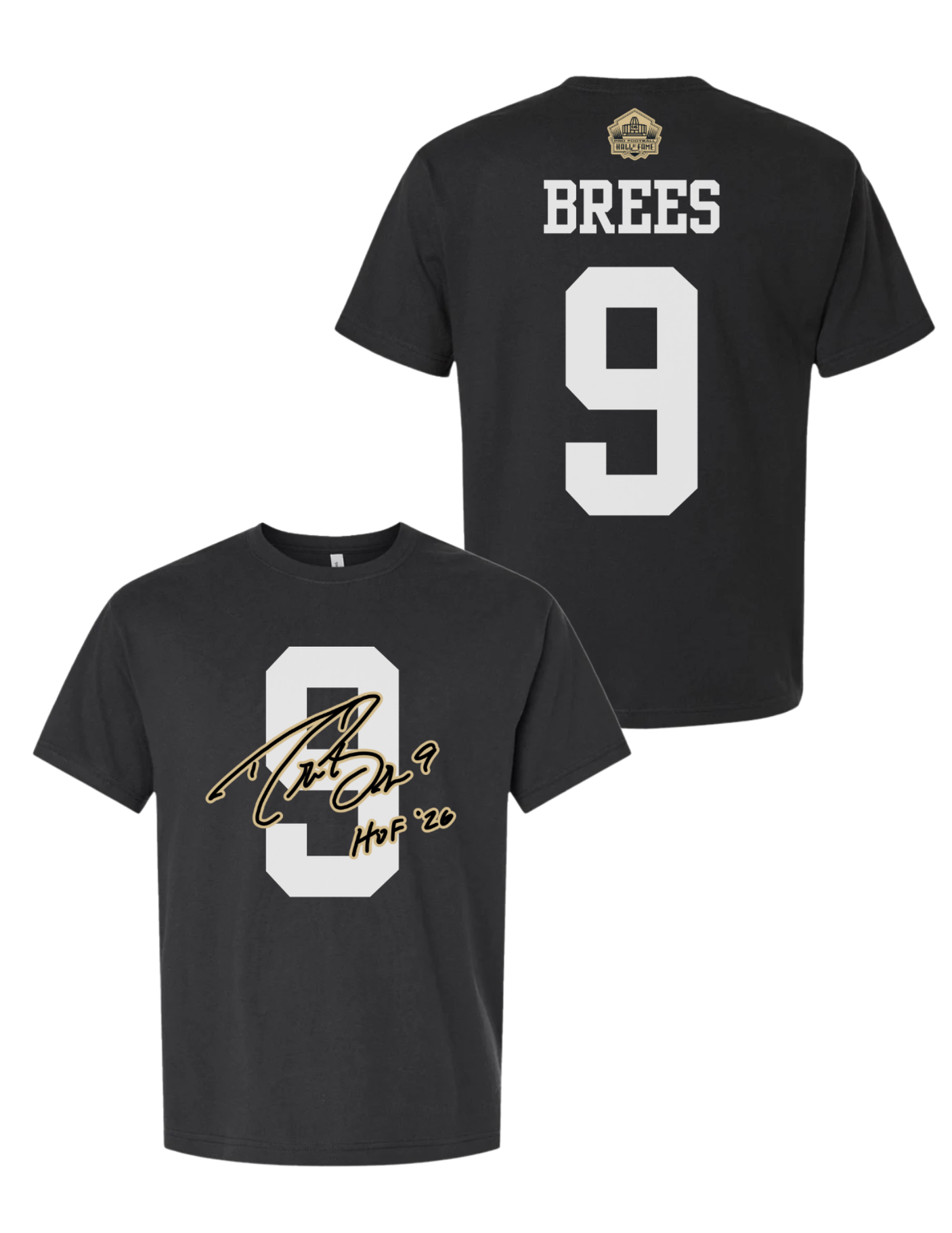 Drew Brees Saints Class of 2026 Elected Signature T-Shirt
